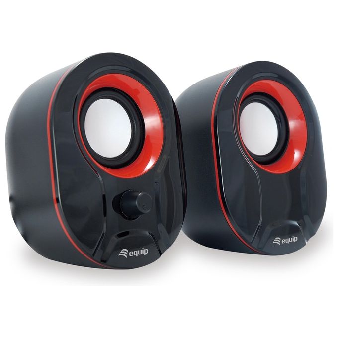 Conceptronic Mini Speaker Usb 2.0 3W Nero-Rosso Cablato