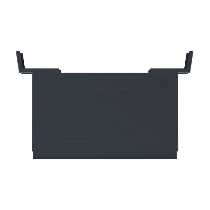 Multibrackets 7406 Mensola regolabile in acciaio con montaggio a pavimento altezza regolabile carico massimo 10 Kg colore Nero