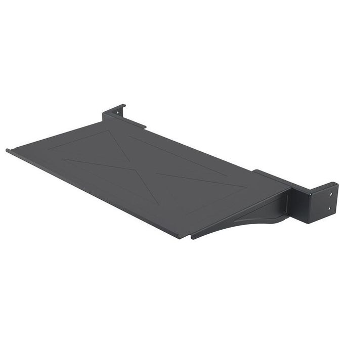 Multibrackets 7406 Mensola regolabile in acciaio con montaggio a pavimento altezza regolabile carico massimo 10 Kg colore Nero