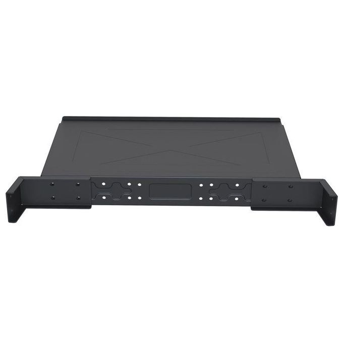 Multibrackets 7406 Mensola regolabile in acciaio con montaggio a pavimento altezza regolabile carico massimo 10 Kg colore Nero