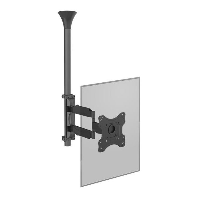 Multibrackets 6416 Serie M Pro Supporto per Display da Soffitto 17''-42'' VESA 100x100-200x200 Inclinazione Regolabile Rotazione 360° colore Nero