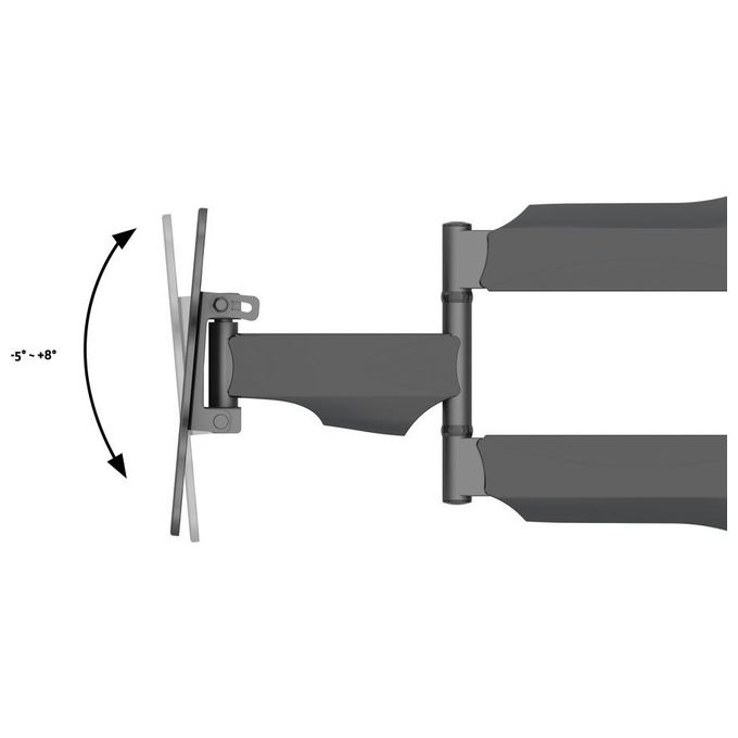 Multibrackets 6416 Serie M Pro Supporto per Display da Soffitto 17''-42'' VESA 100x100-200x200 Inclinazione Regolabile Rotazione 360° colore Nero