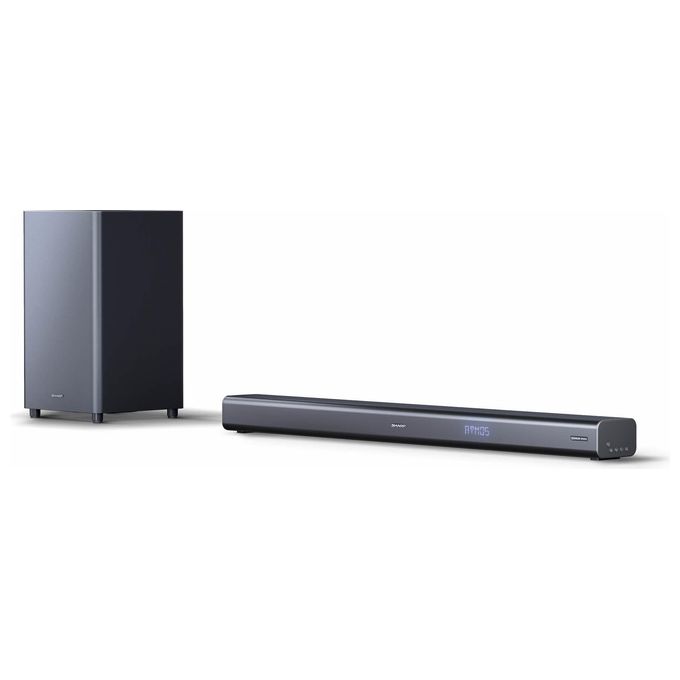 Sharp HT-SBW460 Soundbar 3.1 Canali 440 W Dolby Atmos Subwoofer Wireless Bluetooth HDMI colore Metallico