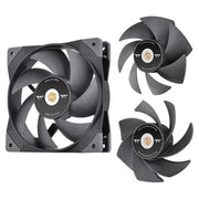 Thermaltake 4713227536370 SWAFAN GT12 Ventola di raffreddamento per PC 120x25 mm 4 pin PWM 500 2000 rpm 26 5 dB colore Nero
