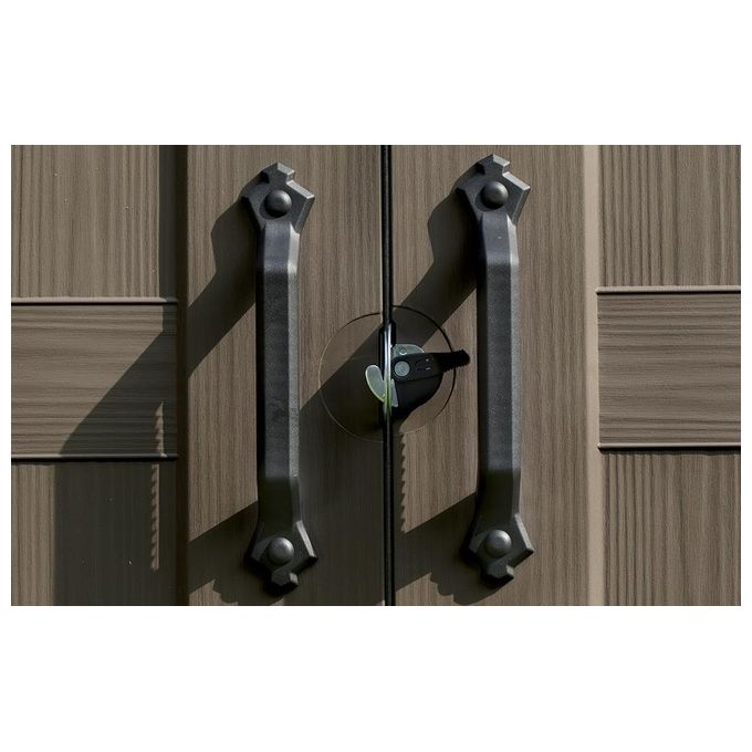 Keter Casetta da Giardino Factor 8X6 in Resina 256,5x182x243h Beige