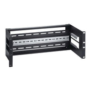 Link staffa 4u per armadi 19 per installazione dispositivi su guida din rail  colore nero