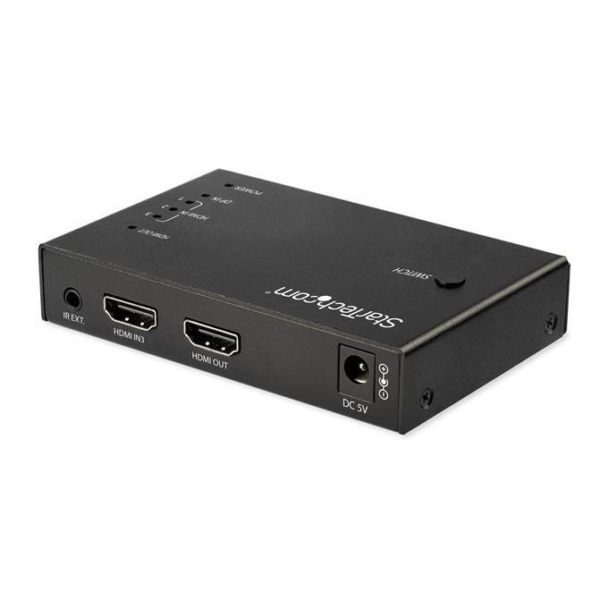 StarTech VS421HDDP Switch Video 4 porte 3x HDMI 1x DisplayPort 4K 60Hz HDCP 2.2 colore Nero
