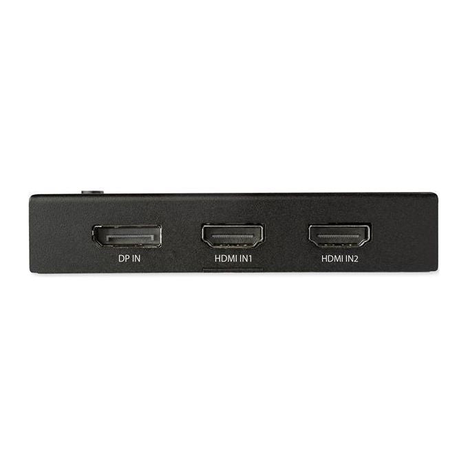 StarTech VS421HDDP Switch Video 4 porte 3x HDMI 1x DisplayPort 4K 60Hz HDCP 2.2 colore Nero