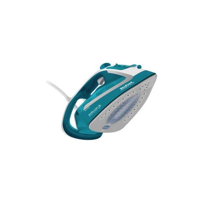 Tefal FV5737 EasyGliss Plus Ferro da stiro a vapore Durilium 2500W vapore continuo 45 g-min boost 220 g-min colore Turchese