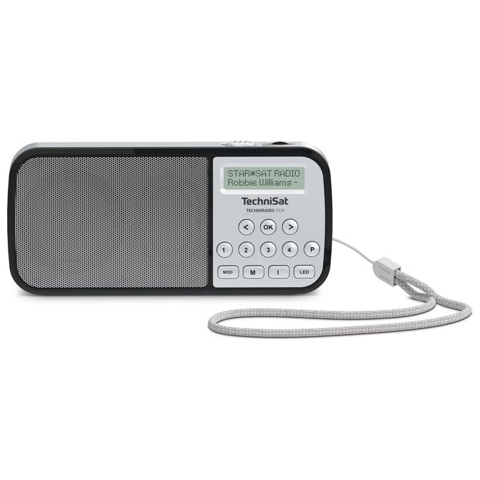 TechniSat 0002-3922 TechniRadio RDR Radio Portatile DAB+ FM RDS USB MP3 Torcia LED 1 W colore Argento