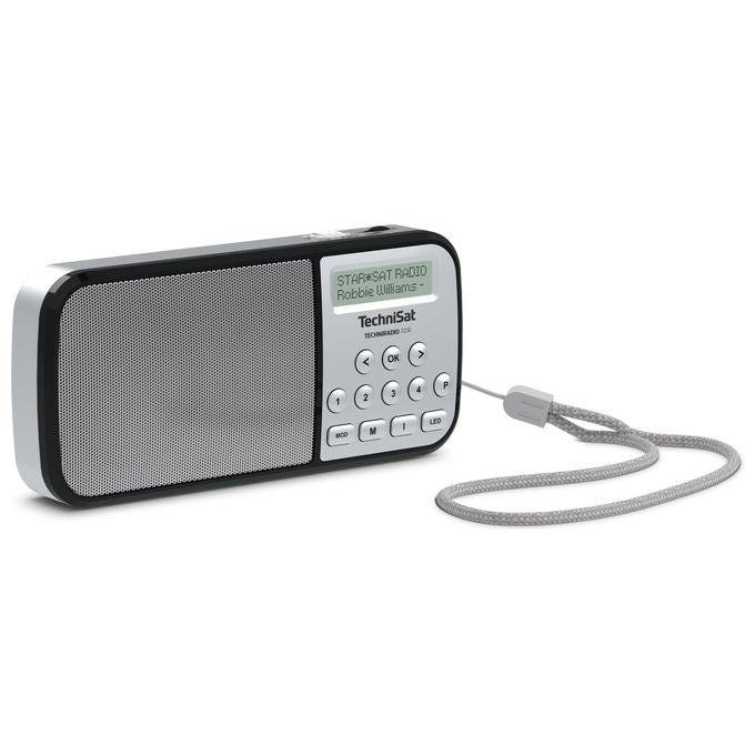 TechniSat 0002-3922 TechniRadio RDR Radio Portatile DAB+ FM RDS USB MP3 Torcia LED 1 W colore Argento