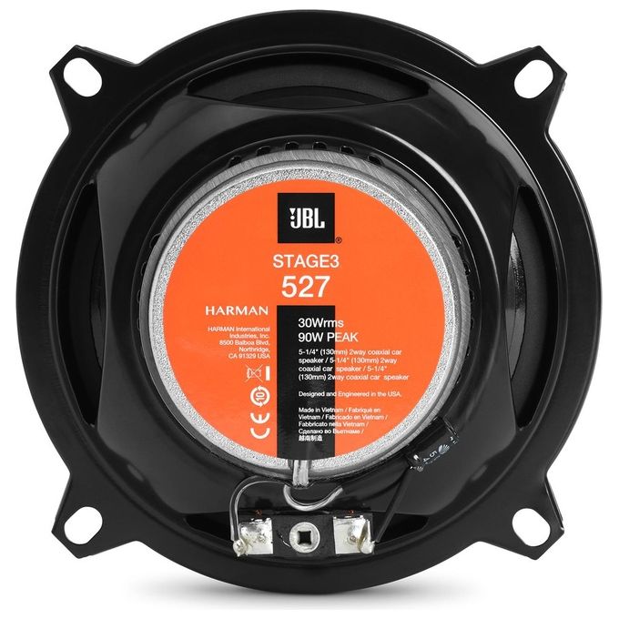 JBL Stage3 527 Altoparlante Auto 2-Vie 200W Rotondo 2 Pezzi