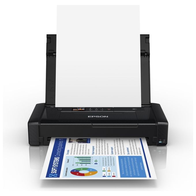 Epson C11CH25401 WorkForce WF-110W Stampante A4 Inkjet Portatile Wi-Fi Wi-Fi Direct Batteria Integrata colore Nero