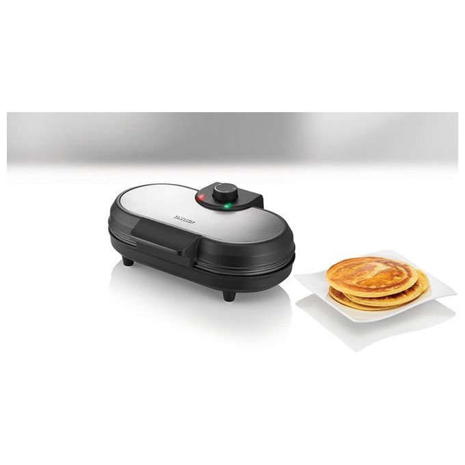 Unold 48165 American Pancake Maker 2 pancake 1000 W piastre antiaderenti colore Nero