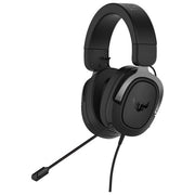 ASUS TUF Gaming H3 Cuffie Gaming Jack 3.5mm, Surround Sound 7.1, Driver da 50mm, Design Leggero, Per PC, Mac, PS4-PS5, Xbox One, Switch e Dispositivi Mobile, Nero-Grigio