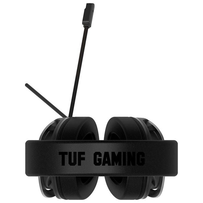 ASUS TUF Gaming H3 Cuffie Gaming Jack 3.5mm, Surround Sound 7.1, Driver da 50mm, Design Leggero, Per PC, Mac, PS4-PS5, Xbox One, Switch e Dispositivi Mobile, Nero-Grigio