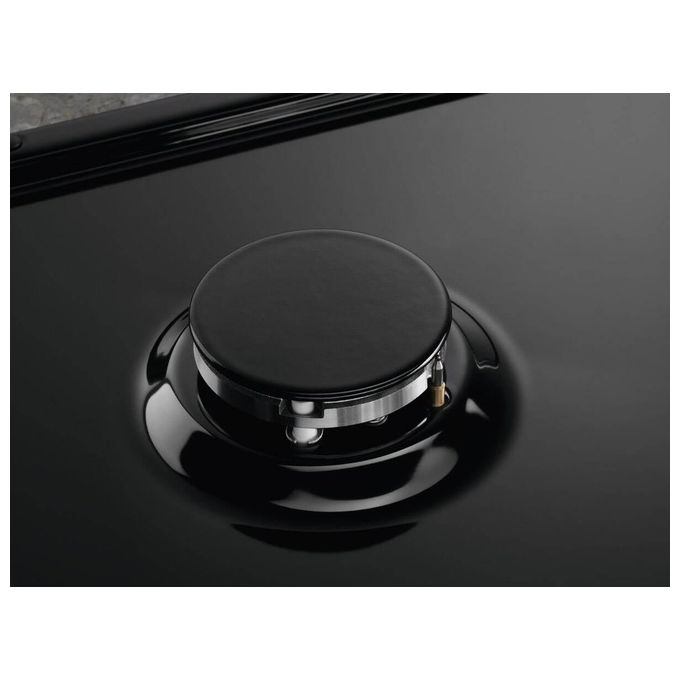 Electrolux KGS6404B Serie 300 Slim Side Piano cottura a gas 60 cm 4 Fuochi Accensione integrata Sicurgas colore Nero