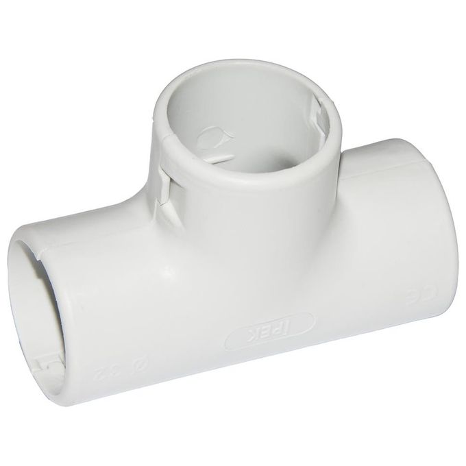 Link Giunto a T per Tubi di Condotta Diametro 32mm in Pvc