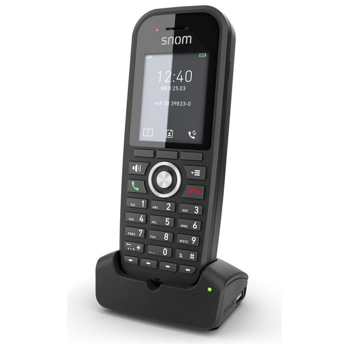 Snom M30 IP DECT Handset Cornetta Wireless VoIP SIP Vivavoce Display TFT 2'' 22h colore Nero