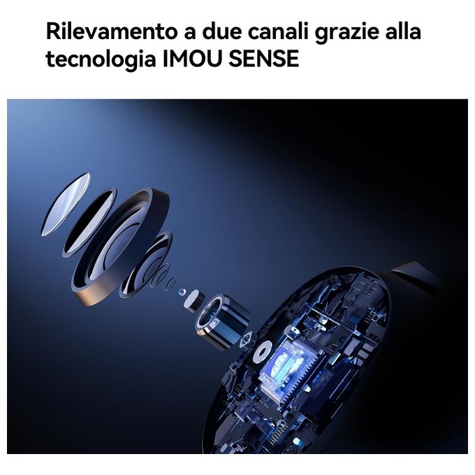 Imou IPC-S7XP-10M0WED Cruiser Dual Telecamera IP PTZ Esterno 10MP Doppio Obiettivo Wi-Fi 6 Visione Notturna IP66 colore Bianco