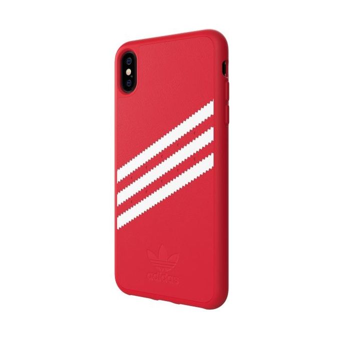 Adidas Gazelle Cover per iPhone XS Max Rosso-Bianco