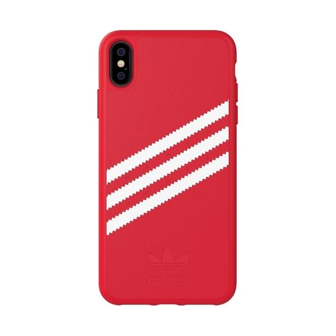 Adidas Gazelle Cover per iPhone XS Max Rosso-Bianco