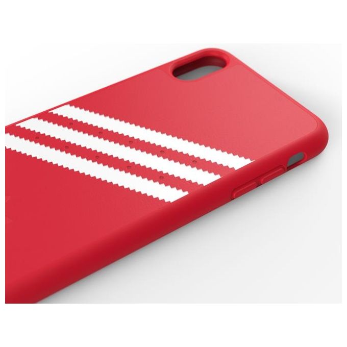 Adidas Gazelle Cover per iPhone XS Max Rosso-Bianco