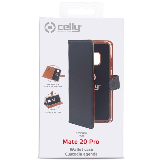 Celly Wally Case per Huawei Mate 20 Pro Nero