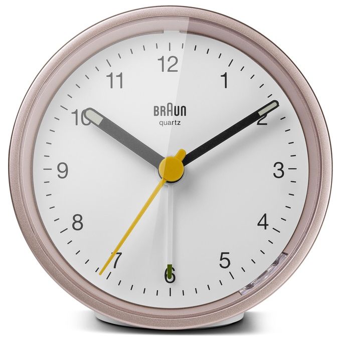 Braun BC 12 PW Sveglia al Quarzo Rosa-Bianco