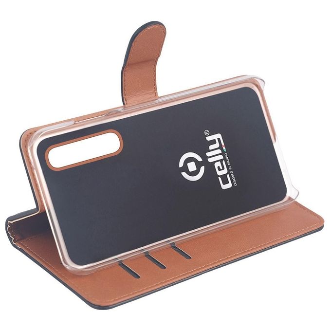 Celly Wally Case per Samsung Galaxy A70 Nero