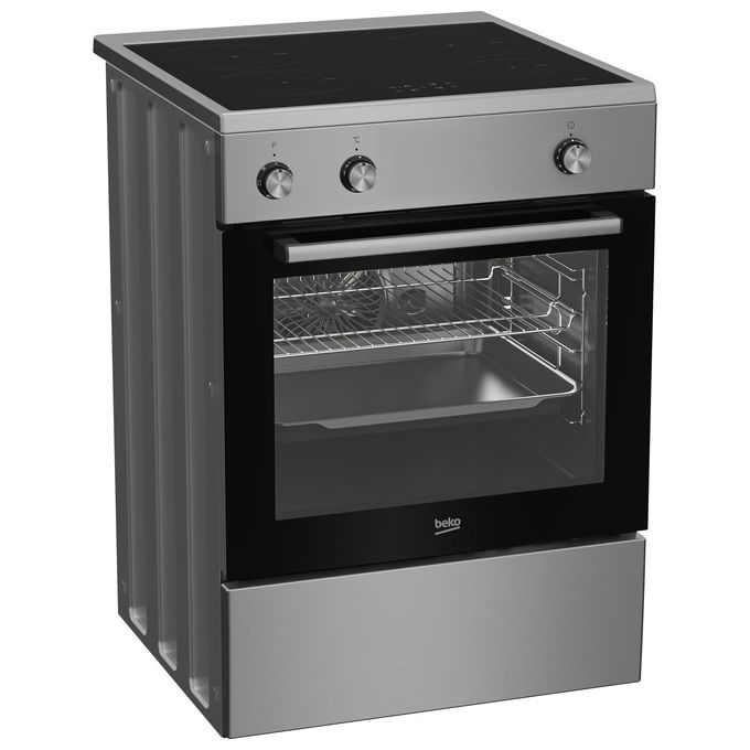 Beko FBE69100X Cucina a induzione Multifunzione 4 fuochi 72 L Classe A SteamShine Forno Elettrico Ventilato Grill (85x60x60 cm) colore Acciaio Inox