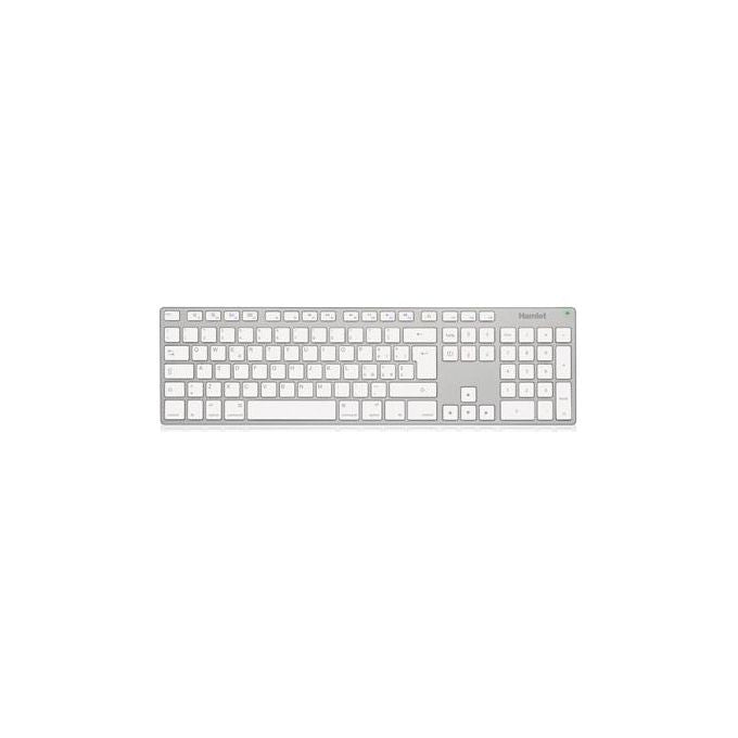 Hamlet Tastiera Estesa in Alluminio Compatibile Apple Usb Silver