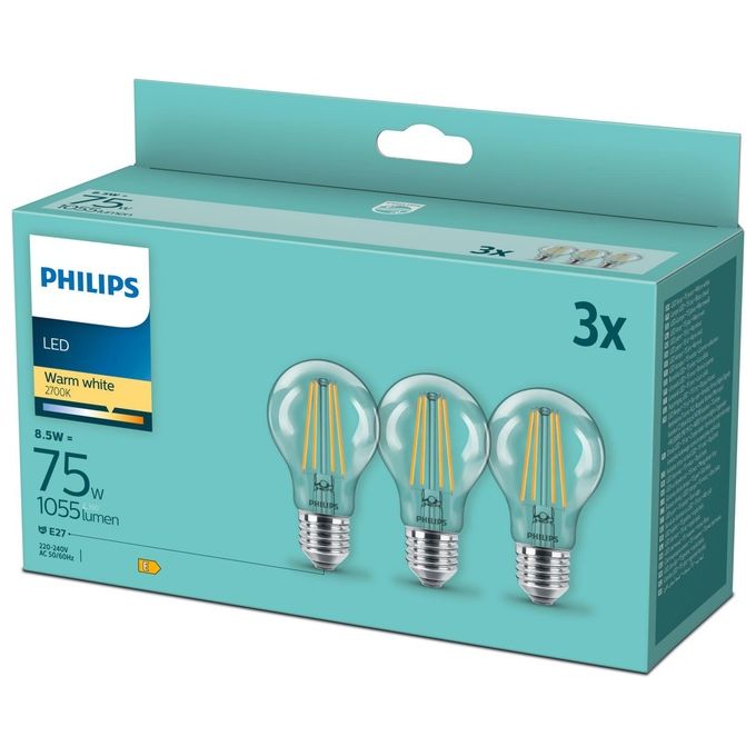 Philips Dis Led Goccia Filamento 75W E27
