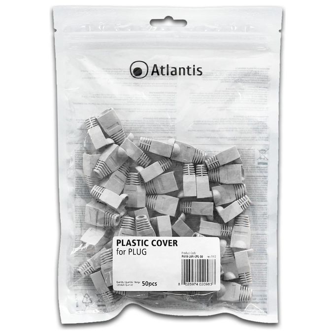 Atlantis Copri Connettore Plug in Plastica 50 Pezzi