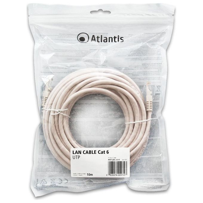 Atlantis Cavo di Rete Cat 6 Utp Schermato 10mt