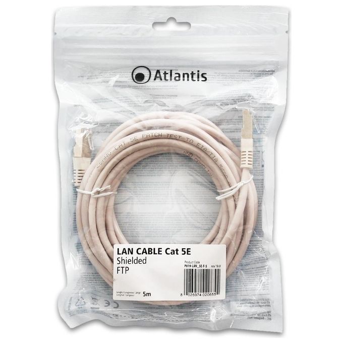 Atlantis Cavo di Rete Cat 5e Schermato Ftp 5mt