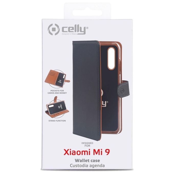 Celly Wally Custodia a Libro per iPhone 11 Pro Nero