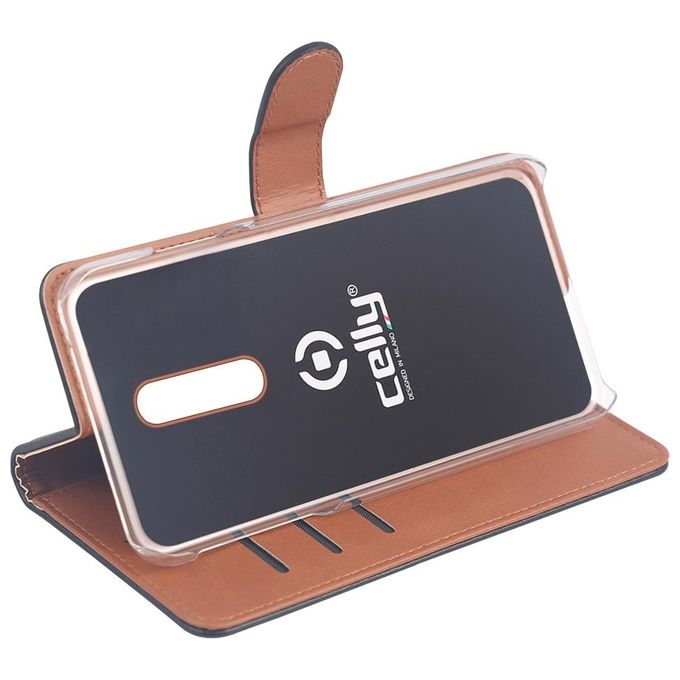 Celly Wally Custodia a Libro per iPhone 11 Nero