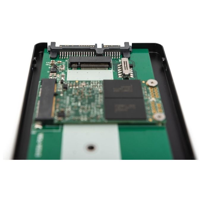 Digitus Box Esterno 2,5'' Sata Hdd M.2 o Msata Sata 3 6gbit-s fino a 520mb-s