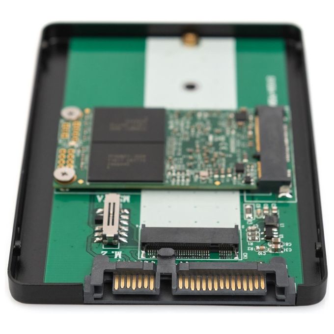 Digitus Box Esterno 2,5'' Sata Hdd M.2 o Msata Sata 3 6gbit-s fino a 520mb-s