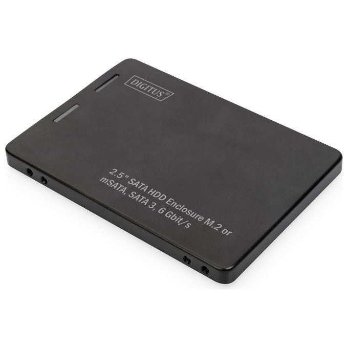 Digitus Box Esterno 2,5'' Sata Hdd M.2 o Msata Sata 3 6gbit-s fino a 520mb-s