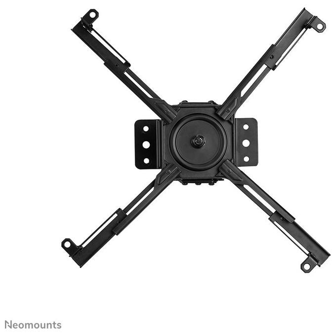 Neomounts W126813331 CL25-550BL1 Supporto da Soffitto per Proiettore Altezza Regolabile 74,5-114,5 cm Carico Massimo 35 Kg con Gestione Cavi Sistema Easy Release colore Nero