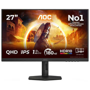 AOC Q27G4XF G4 Monitor PC 27'' QHD 2560x1440 Fast IPS 180Hz HDR10 Adaptive Sync colore Nero