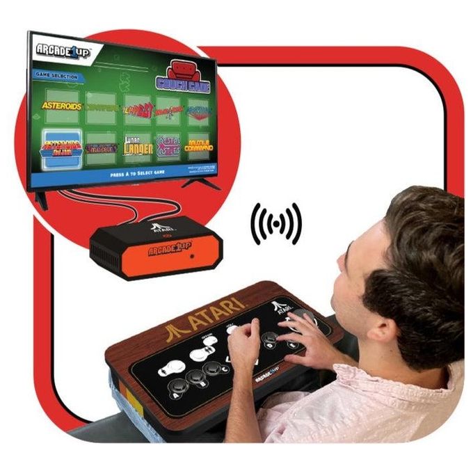 Arcade1Up ATARI COUCHCADE Console Retrogaming 10 Giochi Asteroids Centipede HDMI colore Nero