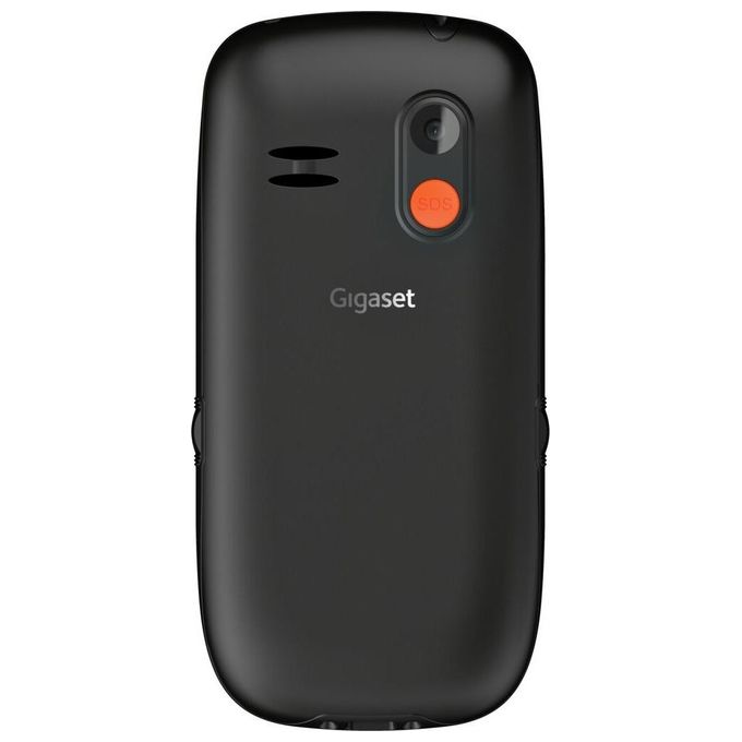 Gigaset GL395, Telefono Cellulare per Anziani, Nero, Sim Singola, Tasto SOS