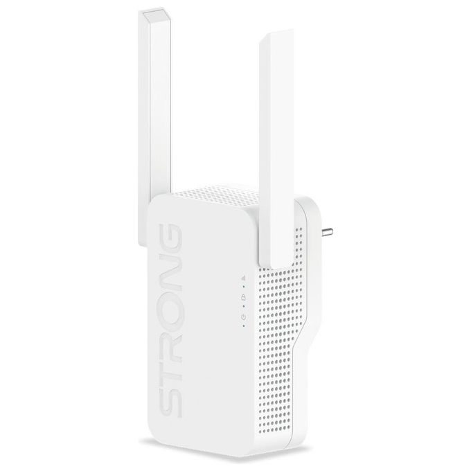 Strong REPEATERAX1800 Ripetitore WiFi 6 Dual Band AX1800 574 Mbps 2.4 GHz 1201 Mbps 5 GHz 1 Porta Gigabit Ethernet colore Bianco