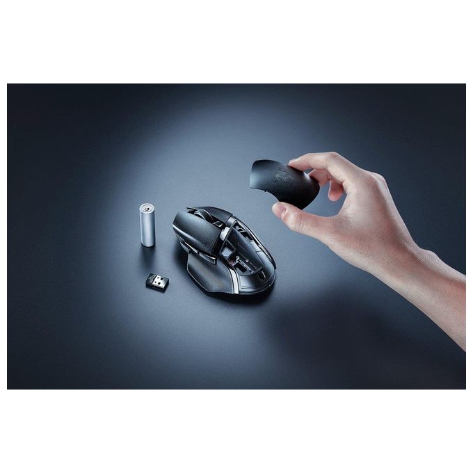 Razer RZ01-04870100-R3G1 Basilisk V3 X HyperSpeed Mouse Gaming Wireless Ottico 18000 DPI 7 Pulsanti Programmabili RGB colore Nero