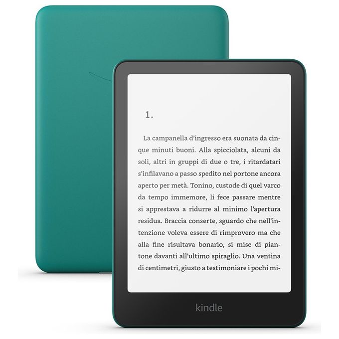 Amazon B0CFP6F89F Kindle Paperwhite 12a Generazione Ebook Reader 7'' 16 GB Wi-Fi Bluetooth con Pubblicita' colore Verde Giada