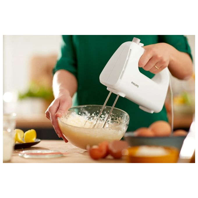 Philips HR-3705-00 Mixer Collezione Daily Sbattitore 300W Bianco