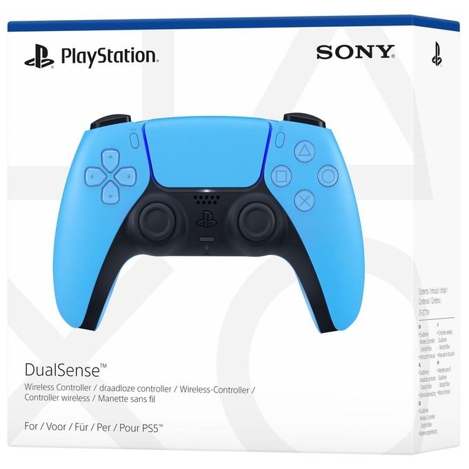 Sony DualSense V2 Controller Wireless PS5 Feedback Aptico Grilletti Adattivi Bluetooth 5.1 colore Starlight Blue